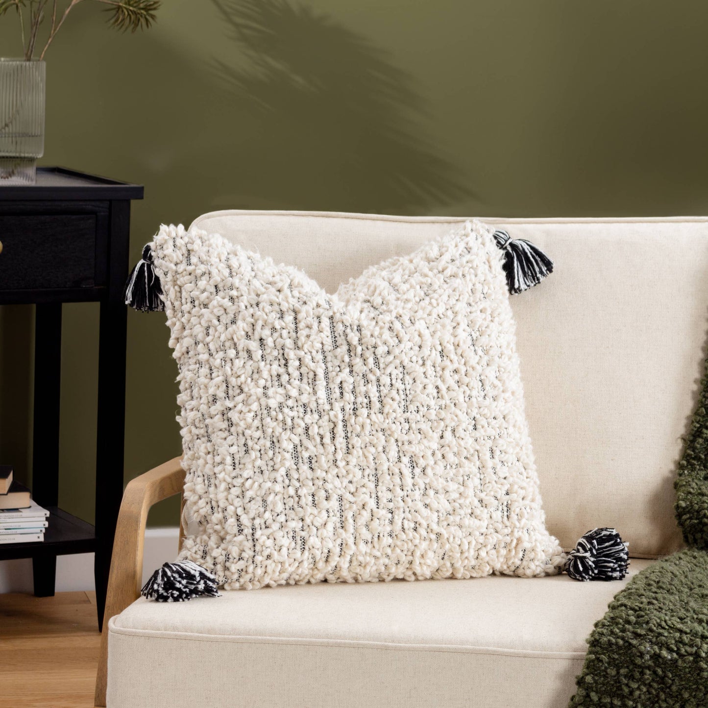 Cambre Cushion Mono: Mono / Polyester Filled / 50 x 50cm