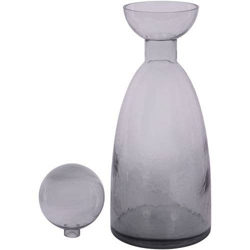 Vitrum Smoked Bottle Vase 43cm