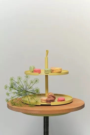 Cake Stand 2 Tier Lemon