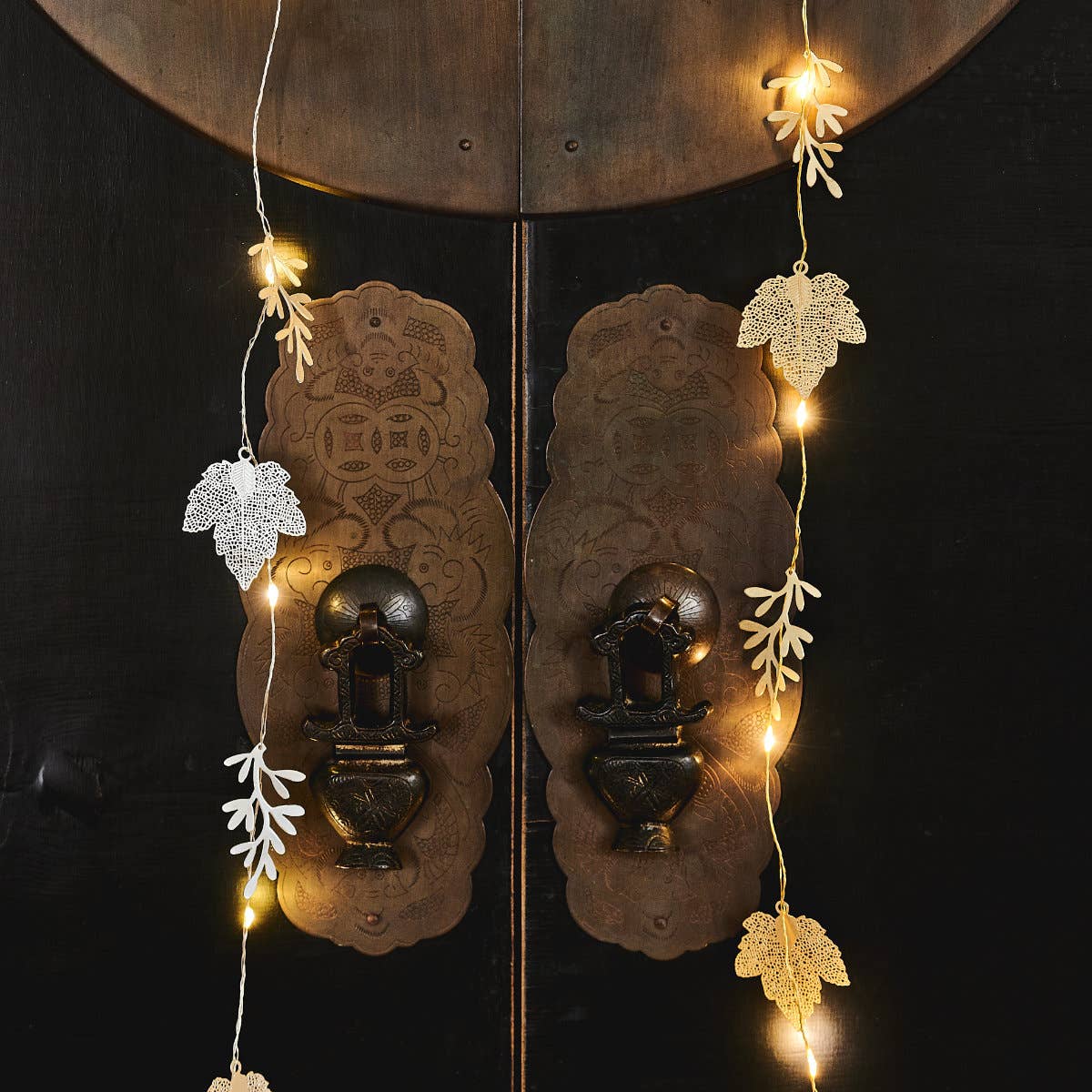 Shimmer Silver Leaf LED Wire string lights