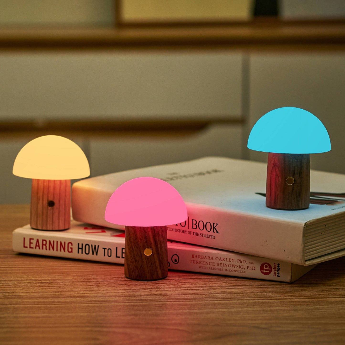 Alice Mushroom Lamp (Super Mini Size): Super Mini /Walnut