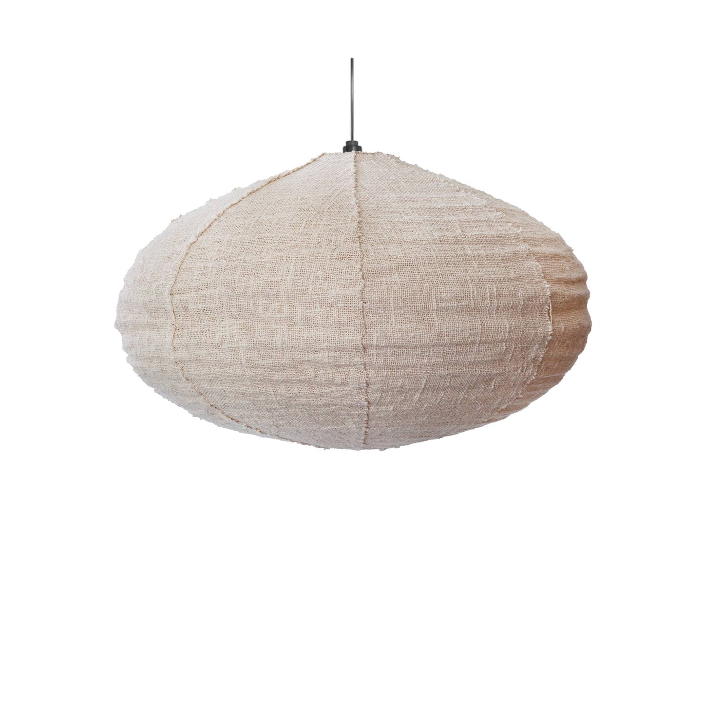 Oslo Woven Cotton Light Shade: Natural / Woven Cotton / Dome 60cm