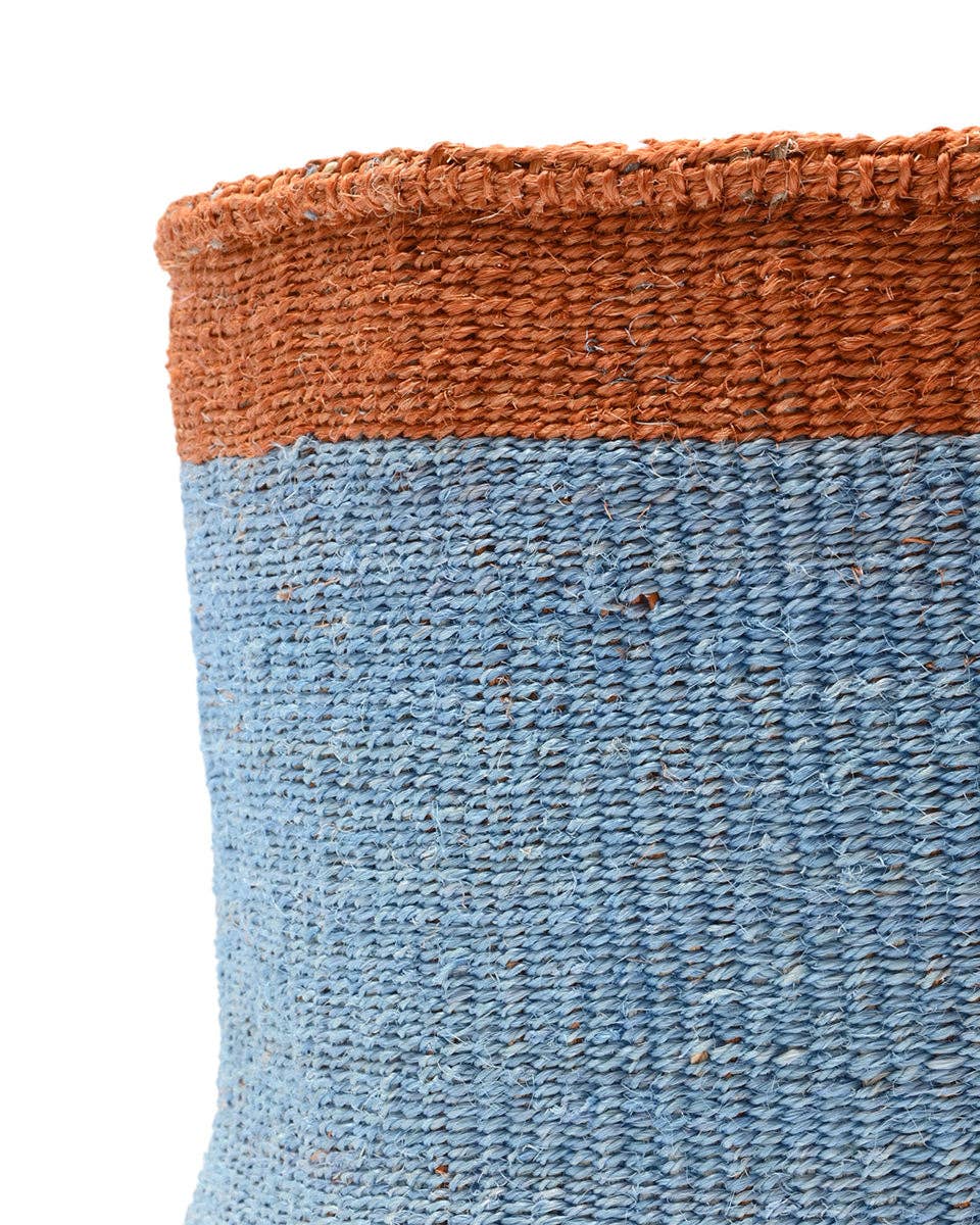 MFUPI: XL Orange & Blue Storage Basket: Blue / XL / Colour Block
