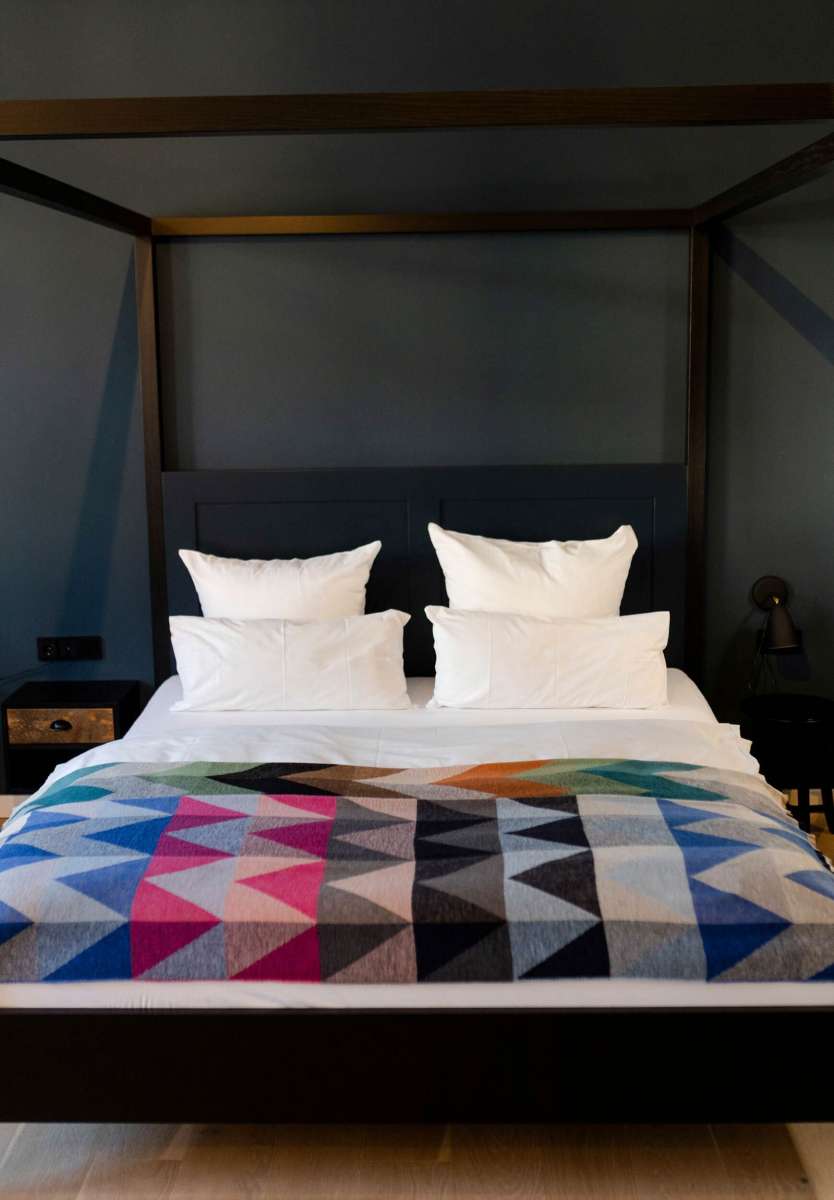 Throw 'Lina Zig Zag' Blue/Pink