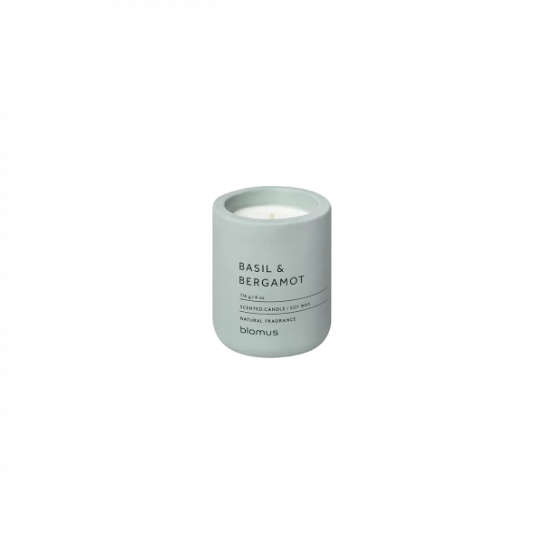 Blomus concrete candle Basil and Bergamot