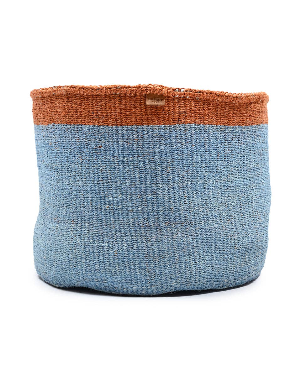 MFUPI: XL Orange & Blue Storage Basket: Blue / XL / Colour Block