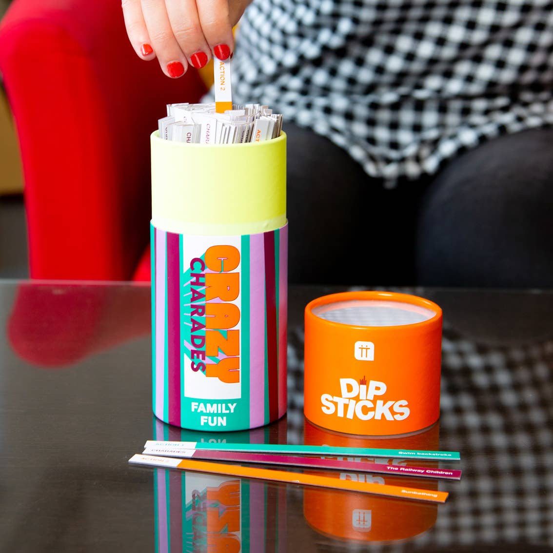 Talking Tables UK - Dipsticks Crazy Charades Game | Kids Game |