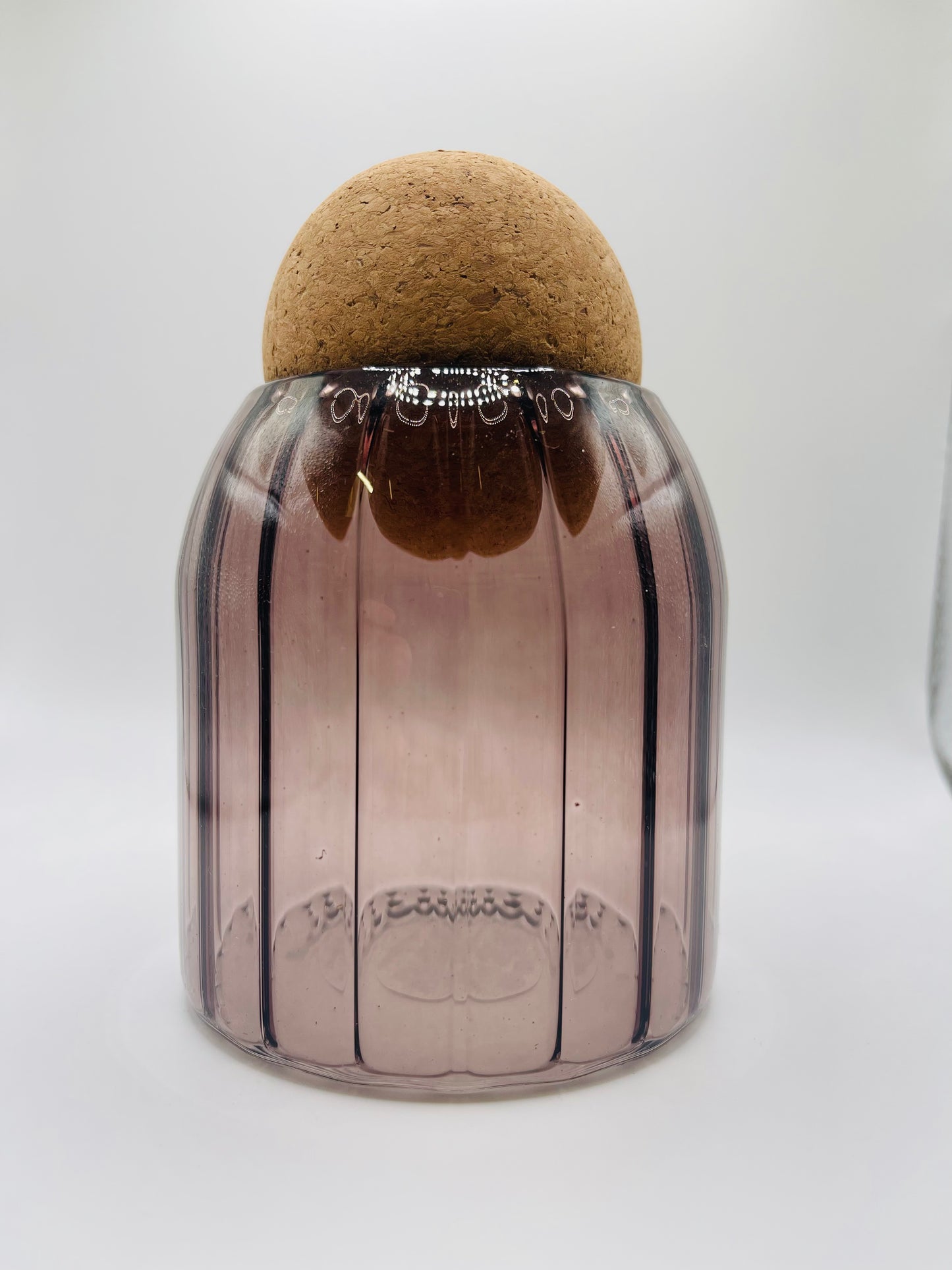 Canister Gem Glass small-Pink