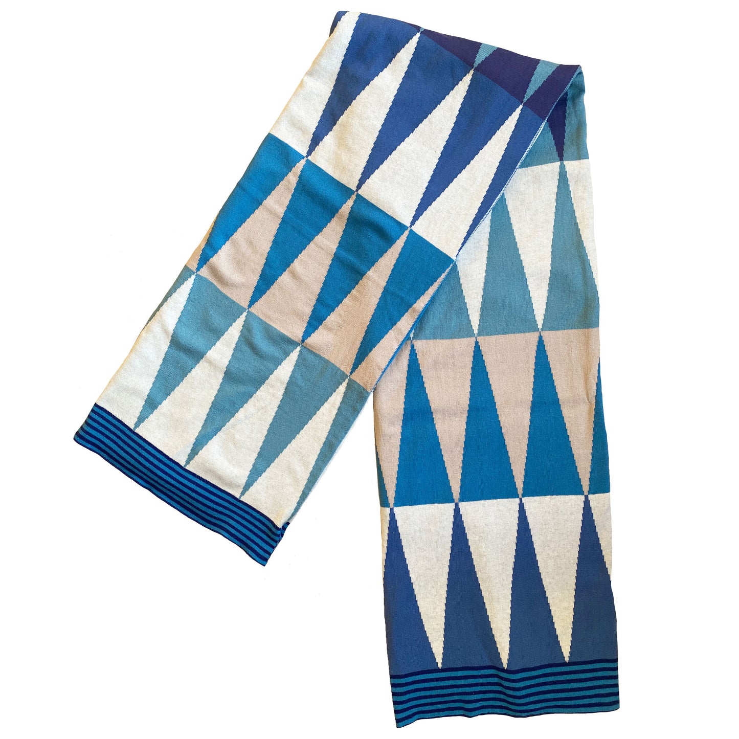 Oliver Funky Doris Knit Blanket Blue