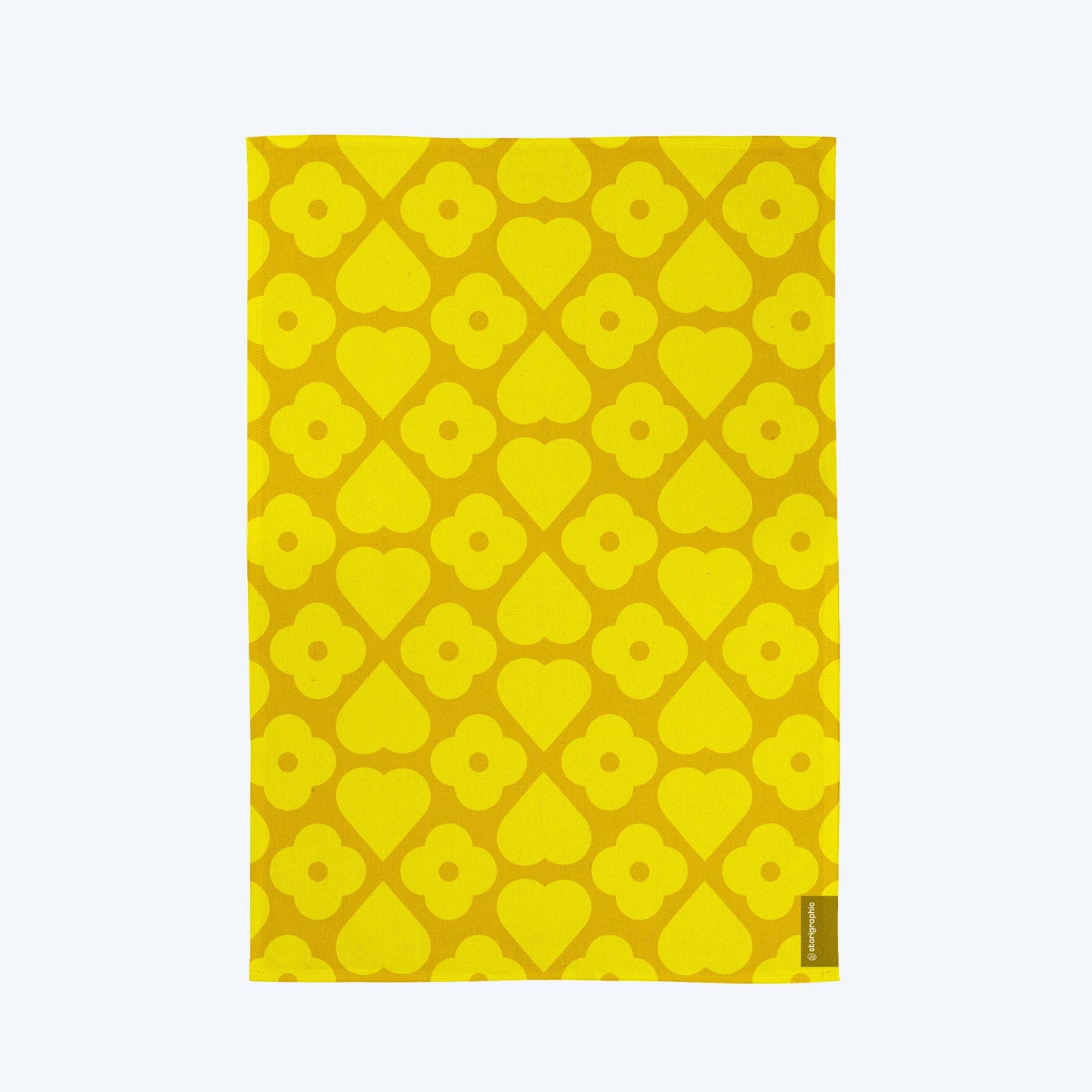 Cotton Tea Towel Sunshine — Flowers & Hearts
