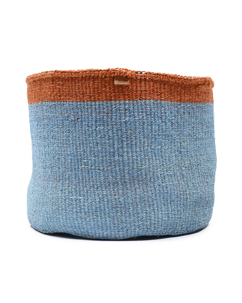 MFUPI: XL Orange & Blue Storage Basket: Blue / XL / Colour Block