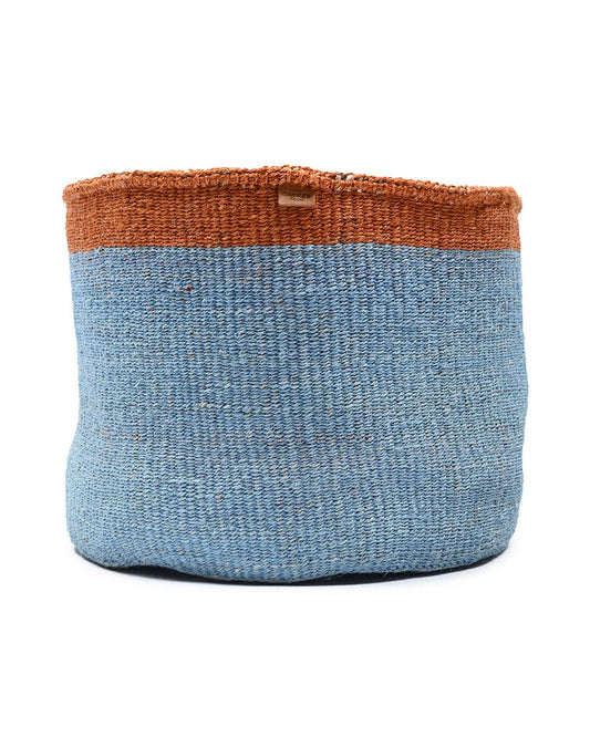 MFUPI: XL Orange & Blue Storage Basket: Blue / XL / Colour Block