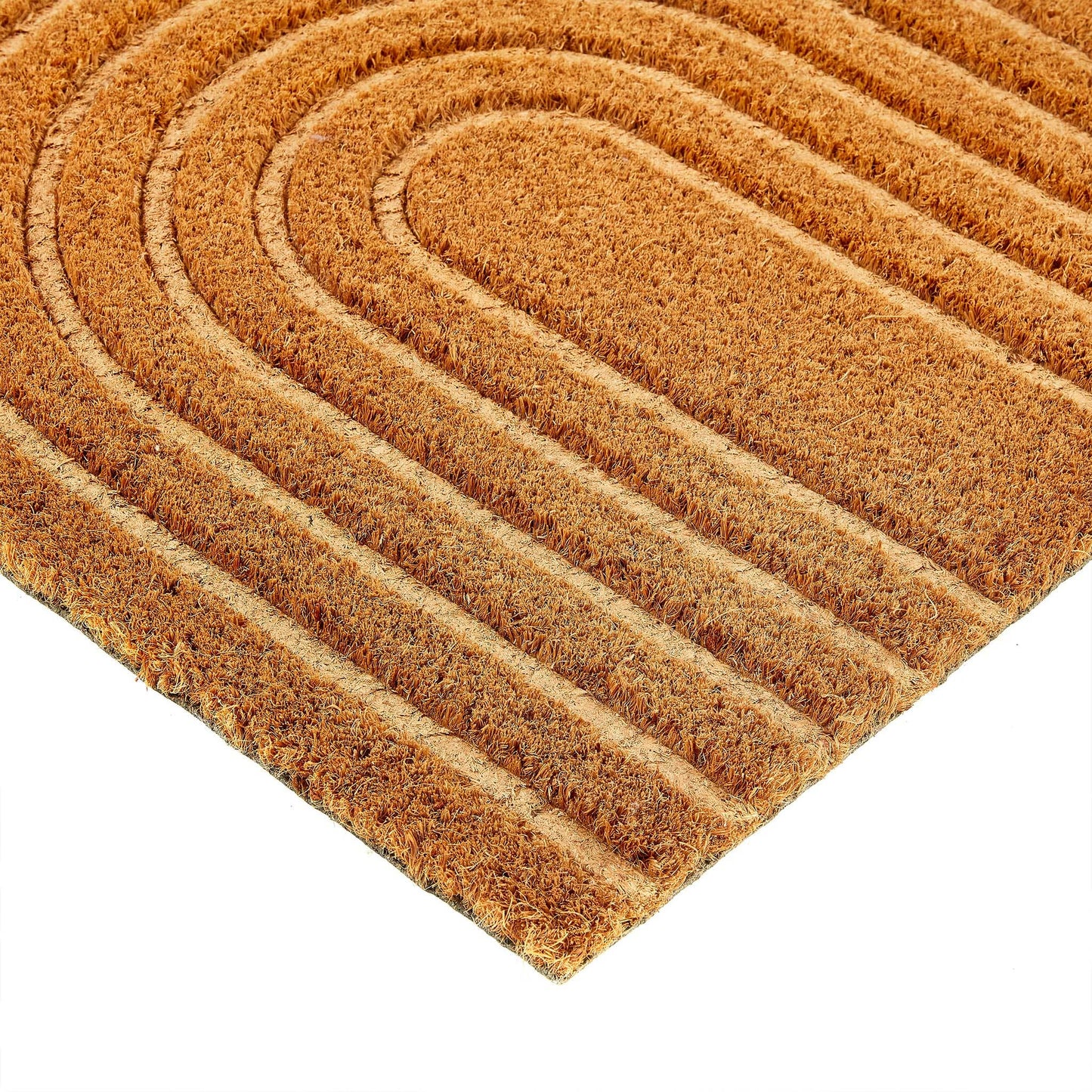 My Mat Embossed Coir Curve Doormat