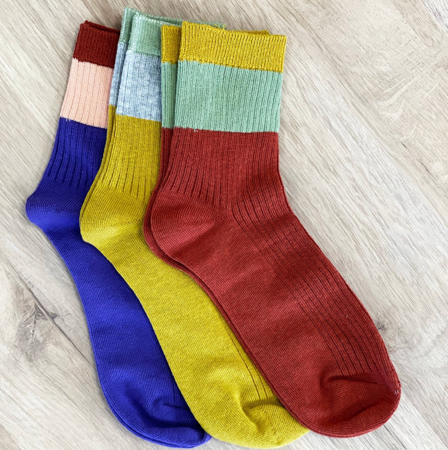 Solesmith Set of Three Autumnal Shade Ankle Socks