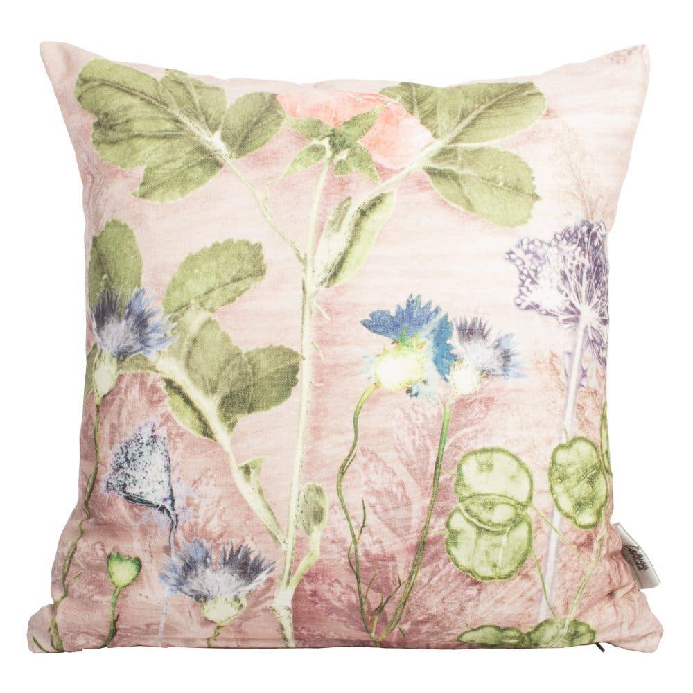 Mother's Pink Bouquet Pink & Green Sofa Cushion 70cm
