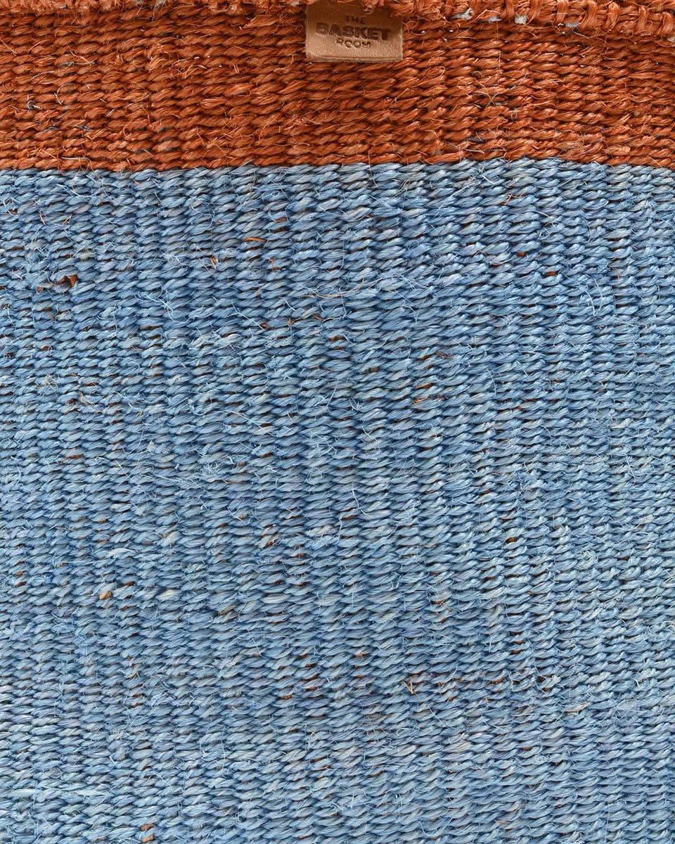 MFUPI: XL Orange & Blue Storage Basket: Blue / XL / Colour Block