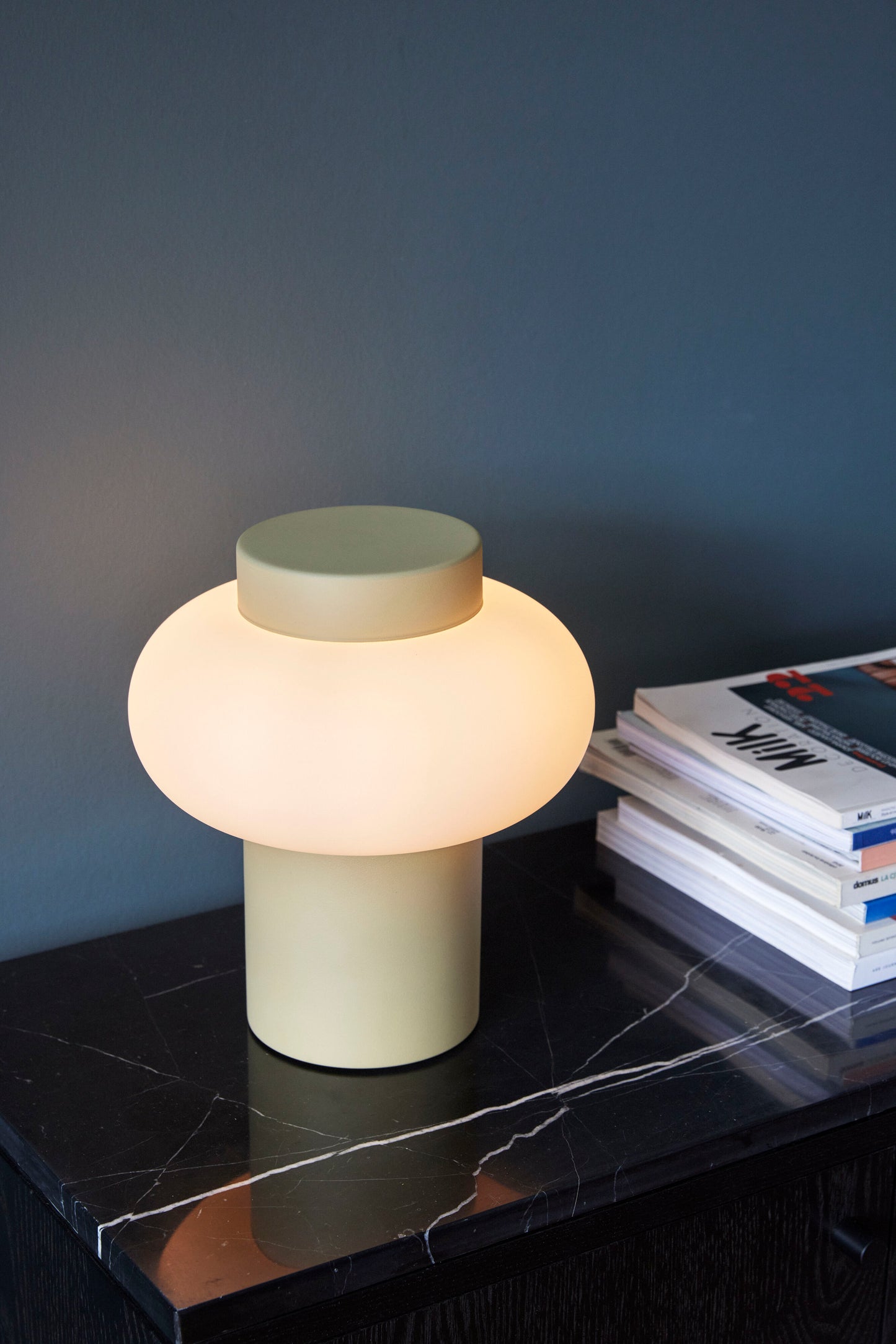Table Lamp White and Sand