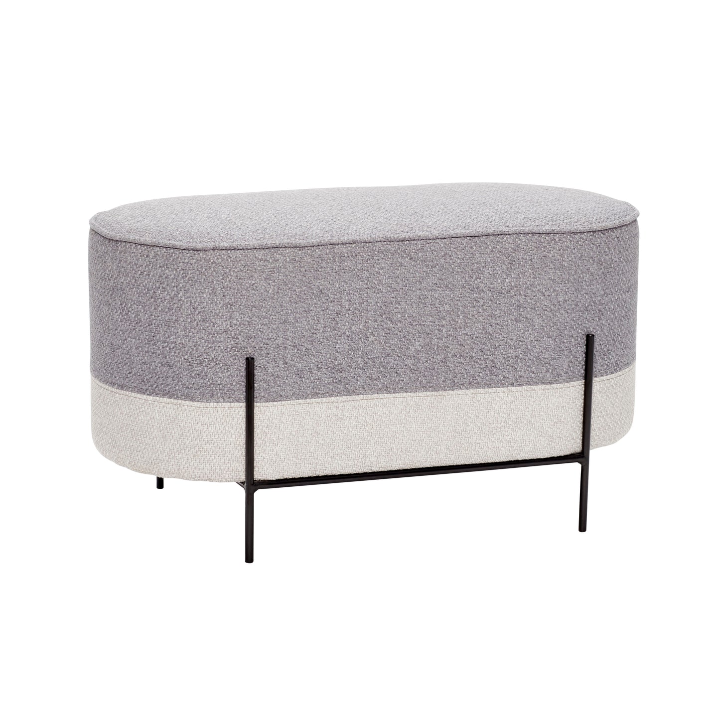 HUBSCH Norm Pouffe Grey/Sand footstool