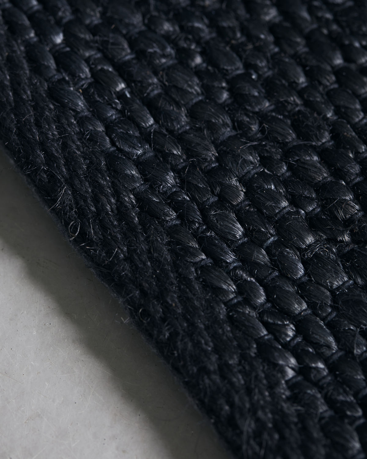 Rug 'Hempi' Black 300 x 200cm
