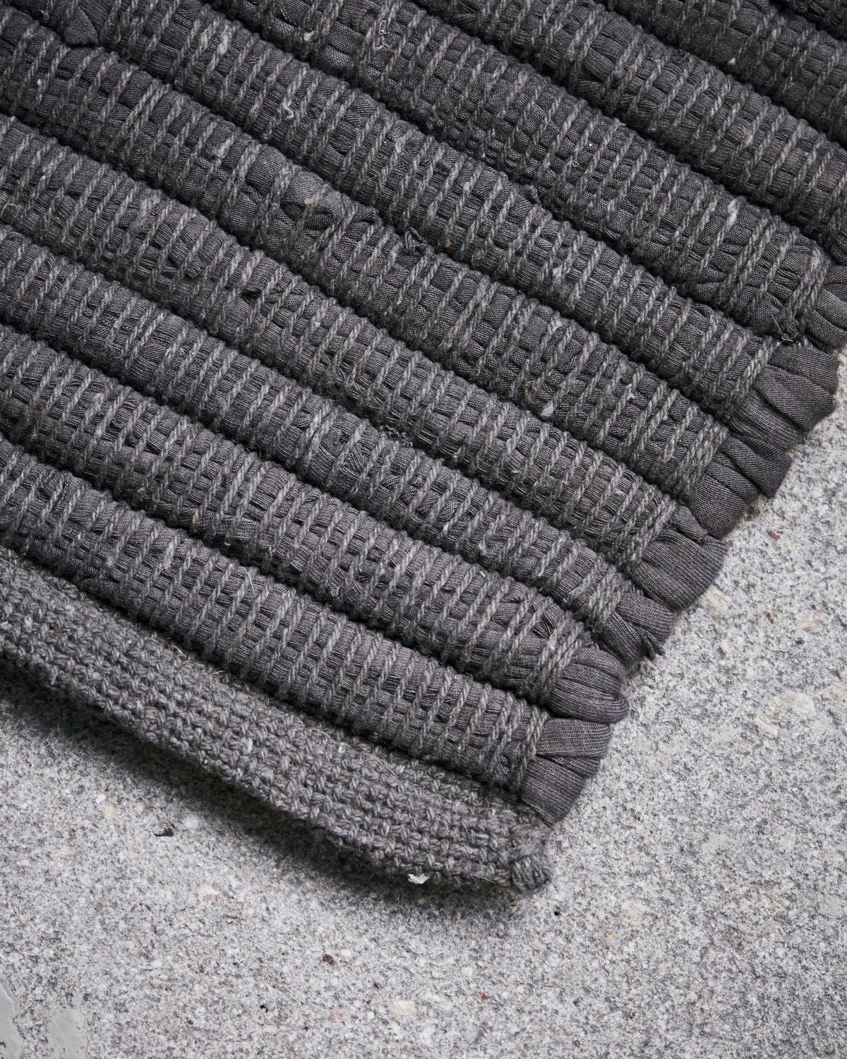 Rug 'Chindi' Grey 90 x 60cm