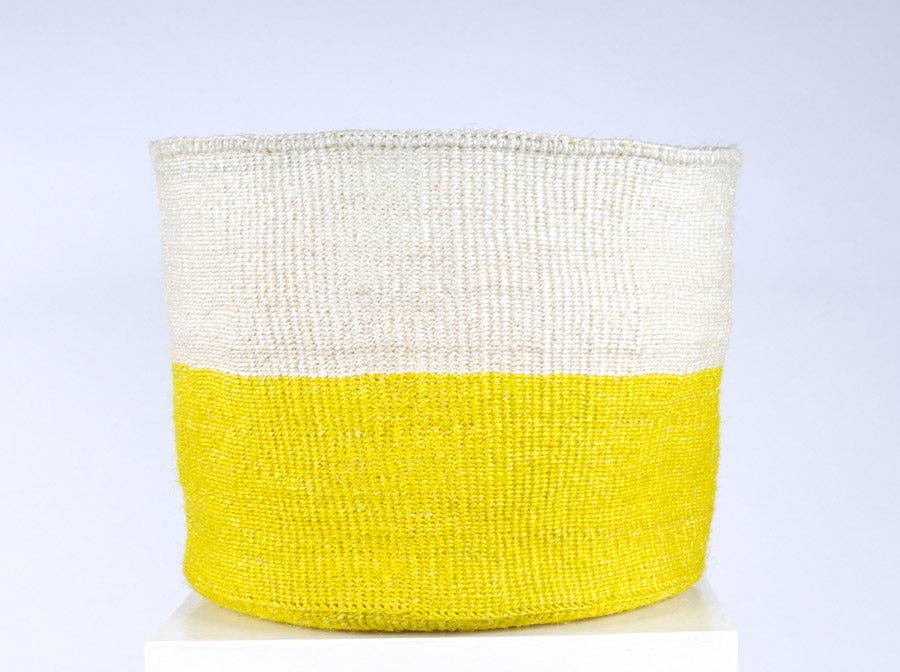 ALIZETI: XL Yellow Storage Basket