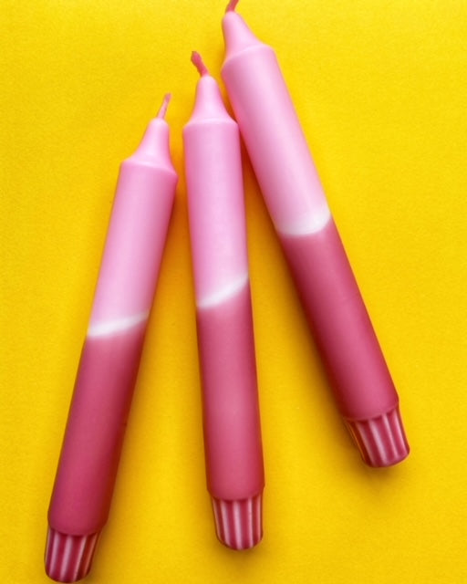 Coulis Dip Dye Candles set of 3