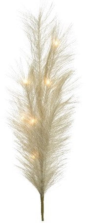LED Warm Neutral Fabric Plume, 70cm Pampas