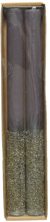 Metallic Dinner Candle, Set 2