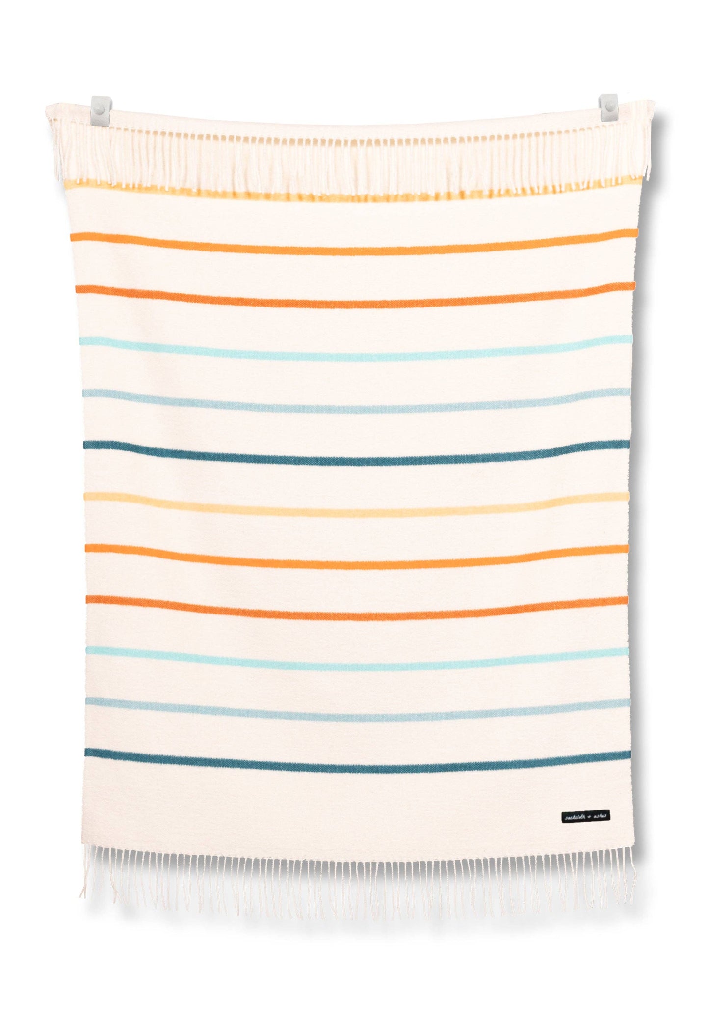 KIDS Vista Coral Striped Throw and Book Gift Set