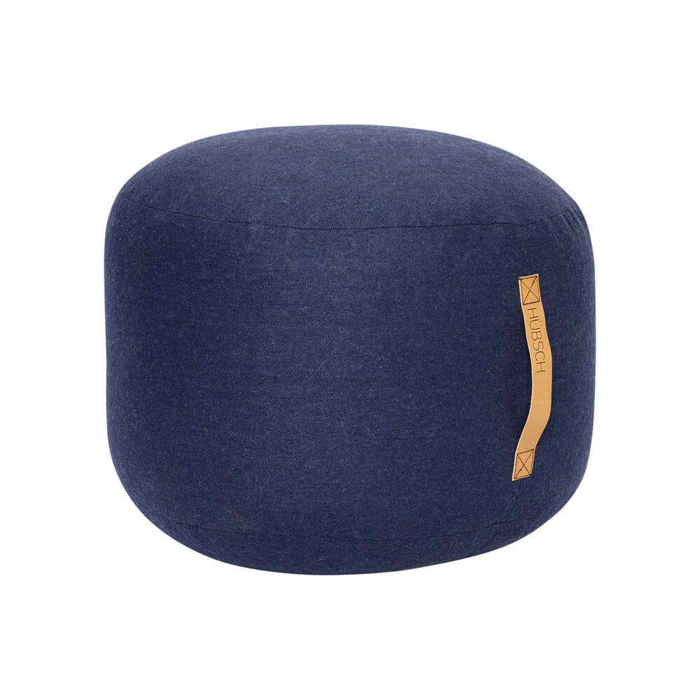 HUBSCH Navy Blue Mochi Pouf