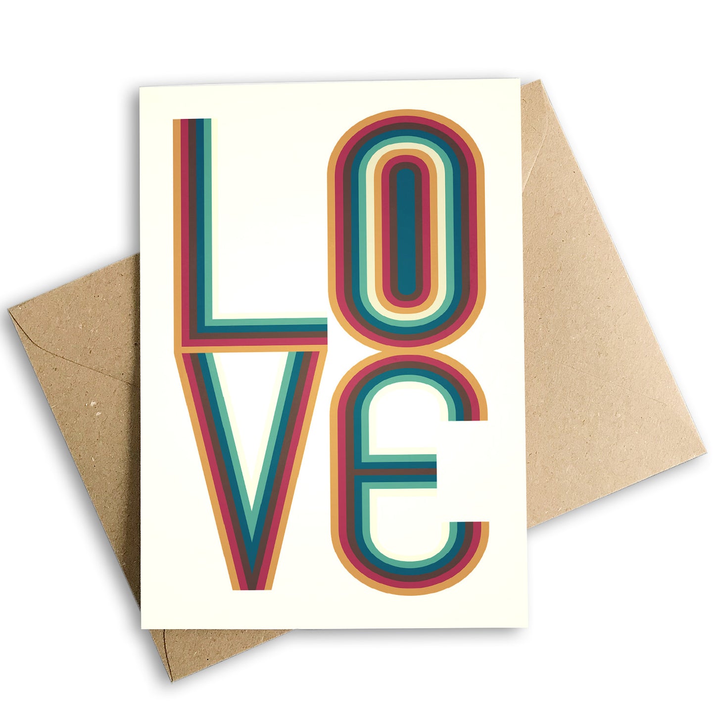 '70's LOVE Greeting Card
