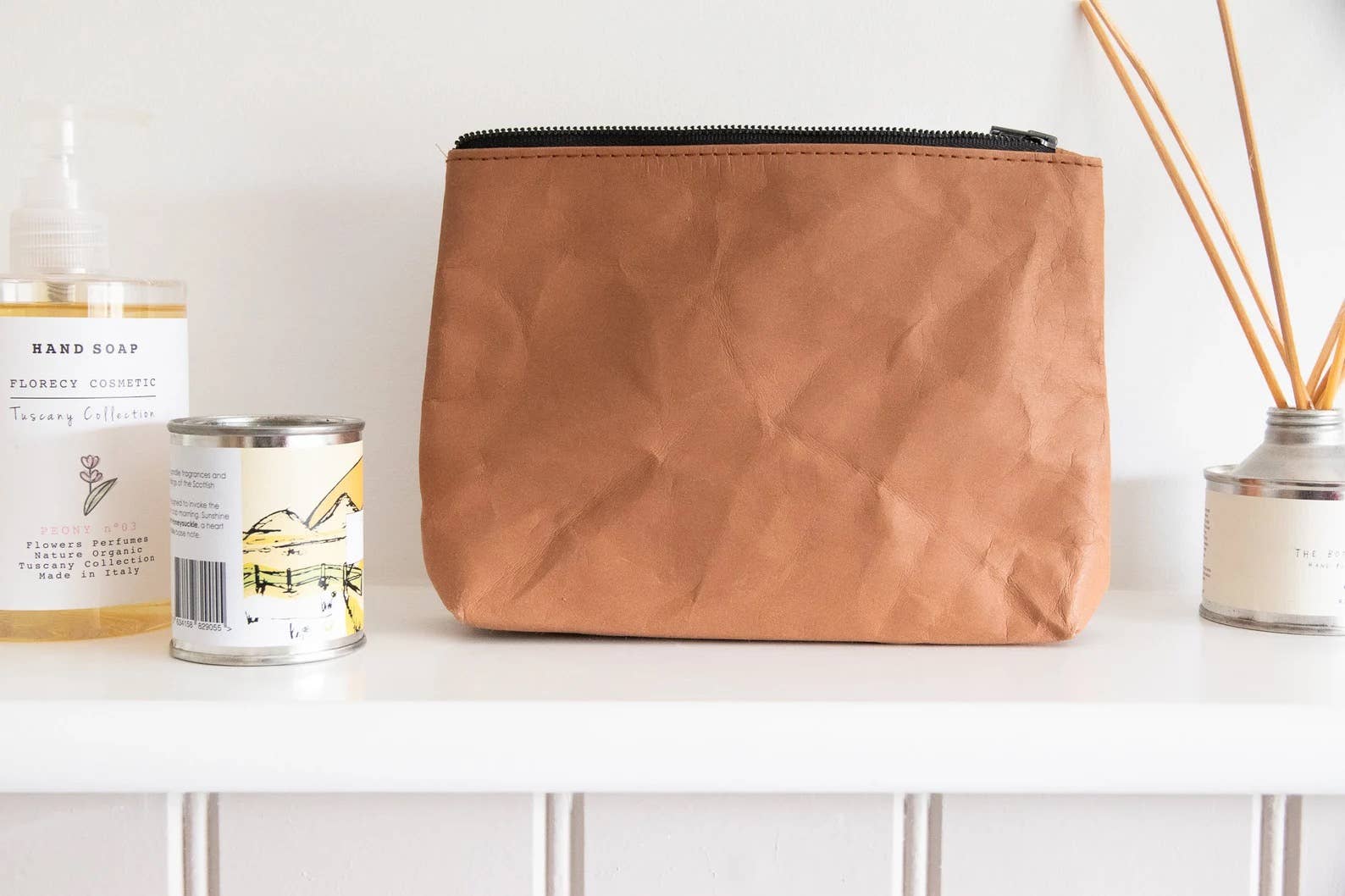 Kraft paper cosmetic bag eco friendly – IndigoGrey