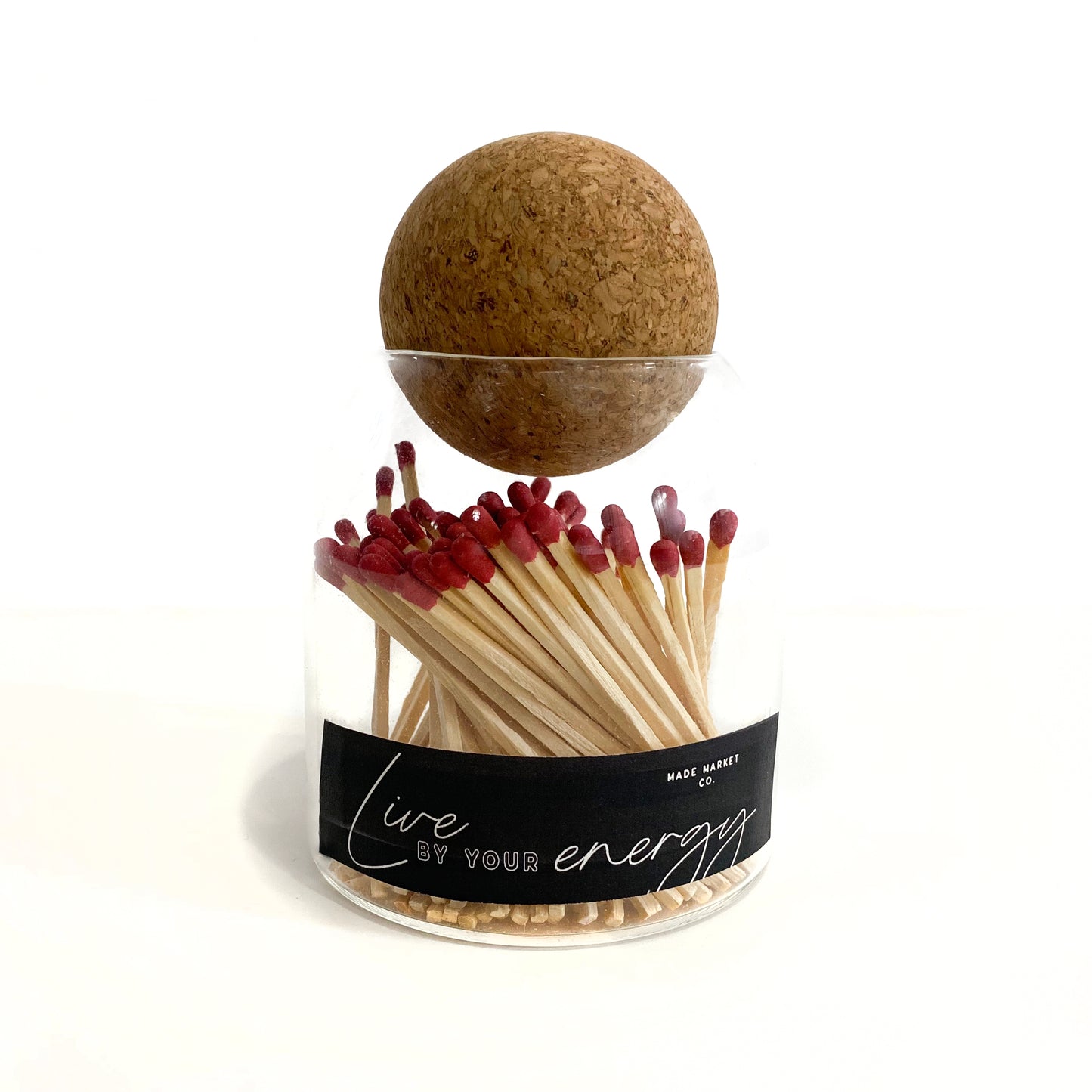 Terrain Maroon Matches with Cork Stopper