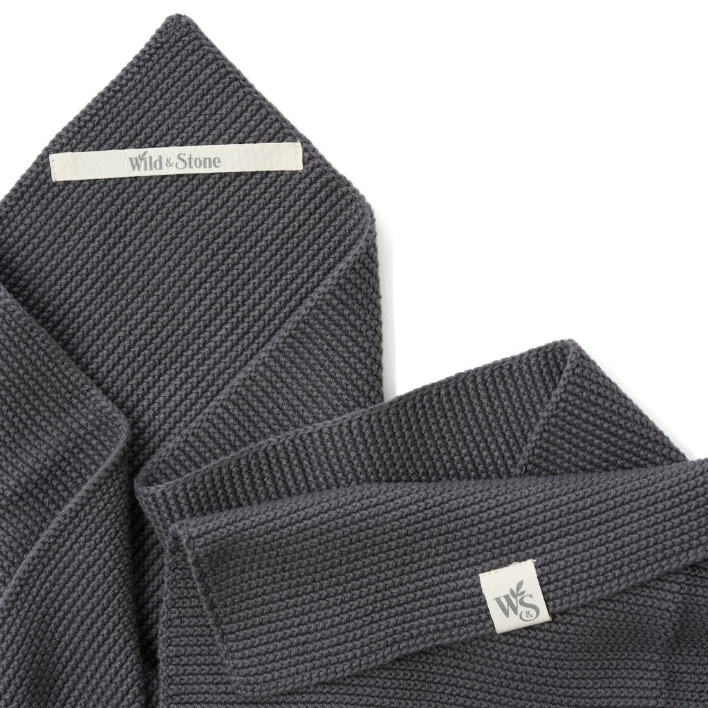 Hand Towels - 100% Organic Cotton (Slate-Grey)