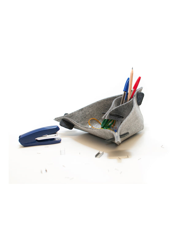 Lotus Desk Organiser - Grey