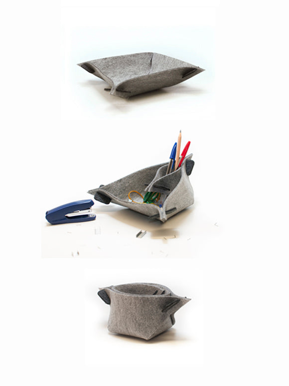 Lotus Desk Organiser - Grey