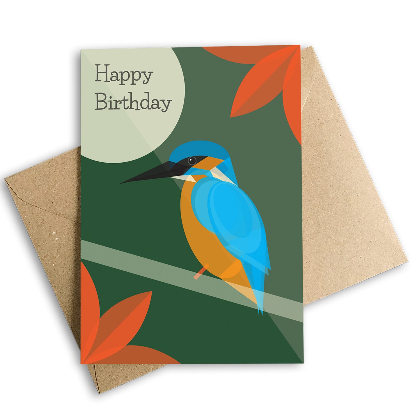 Happy Birthday Kingfisher Card