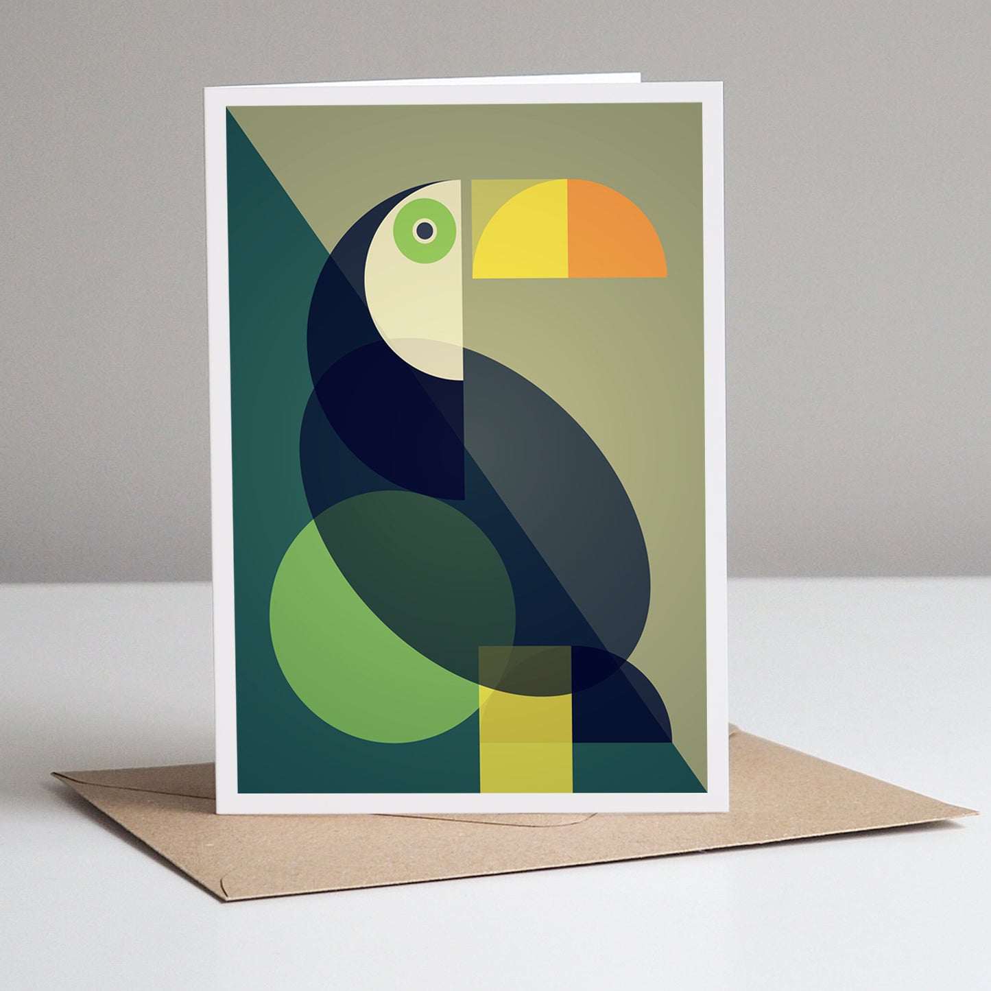 Tropical Birds Greeting Card Toucan
