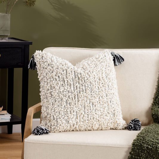 Cambre Cushion Mono: Mono / Polyester Filled / 50 x 50cm