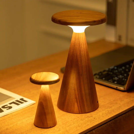 Sylva Table Lamp Large Walnut