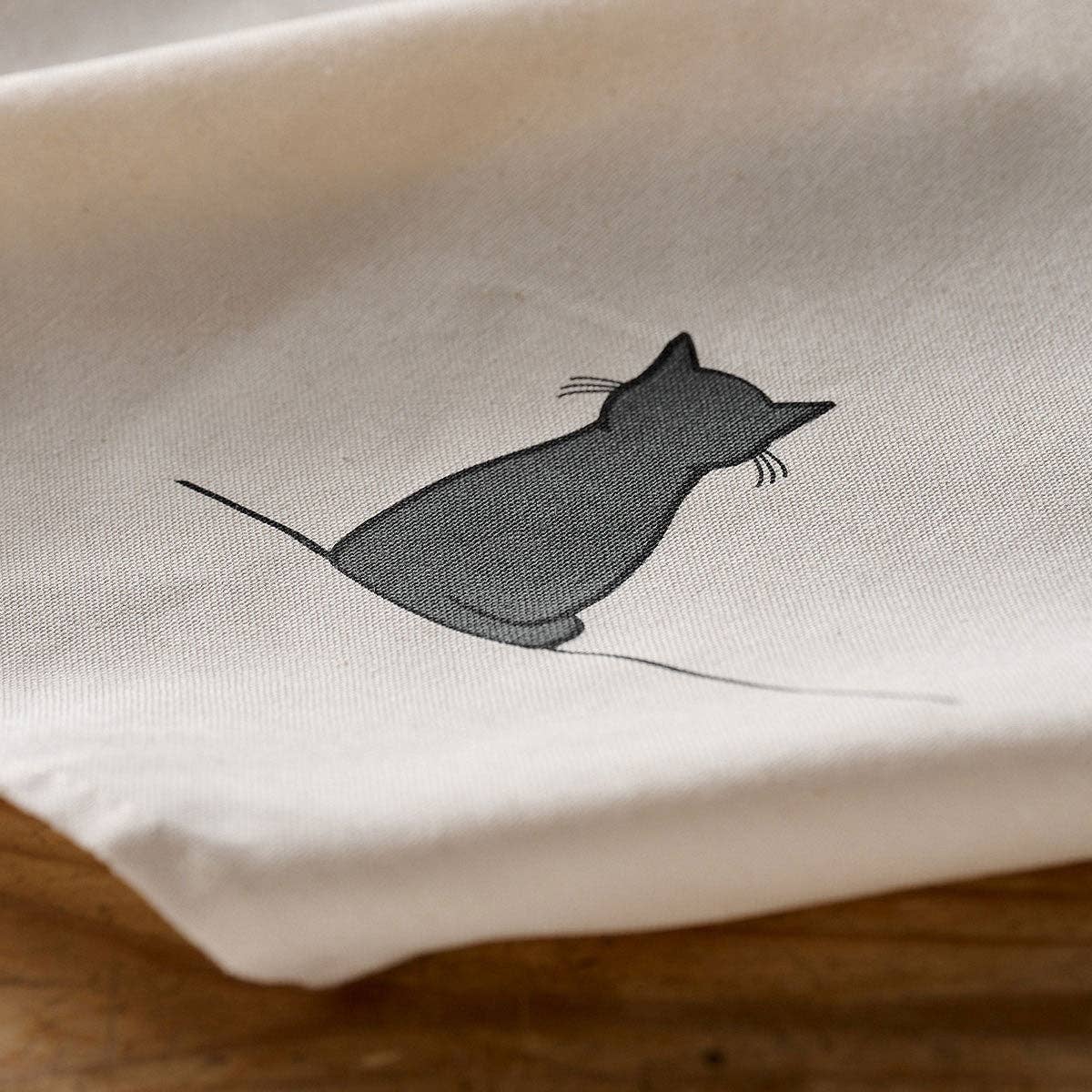 Jin Designs - Sitting Cat Tea Towel