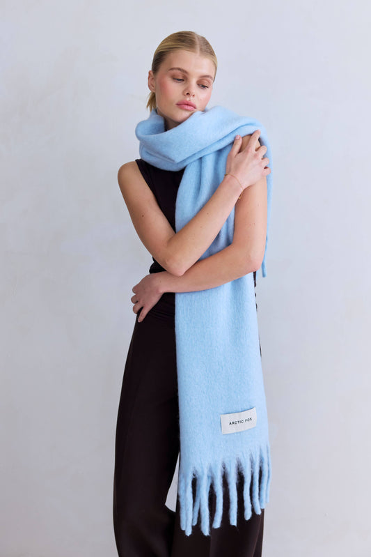 The Stockholm Scarf - 100% Recycled - Glacier Blue - AW25