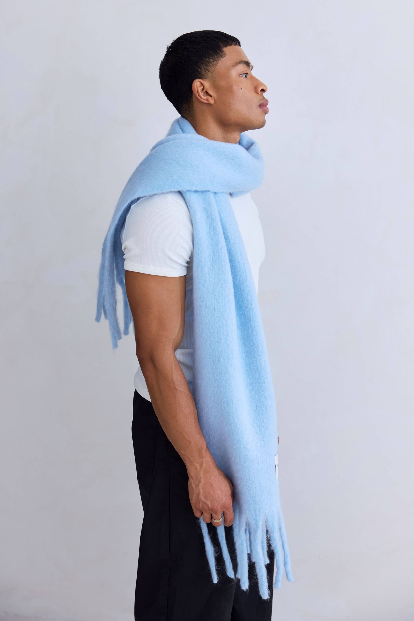 The Stockholm Scarf - 100% Recycled - Glacier Blue - AW25