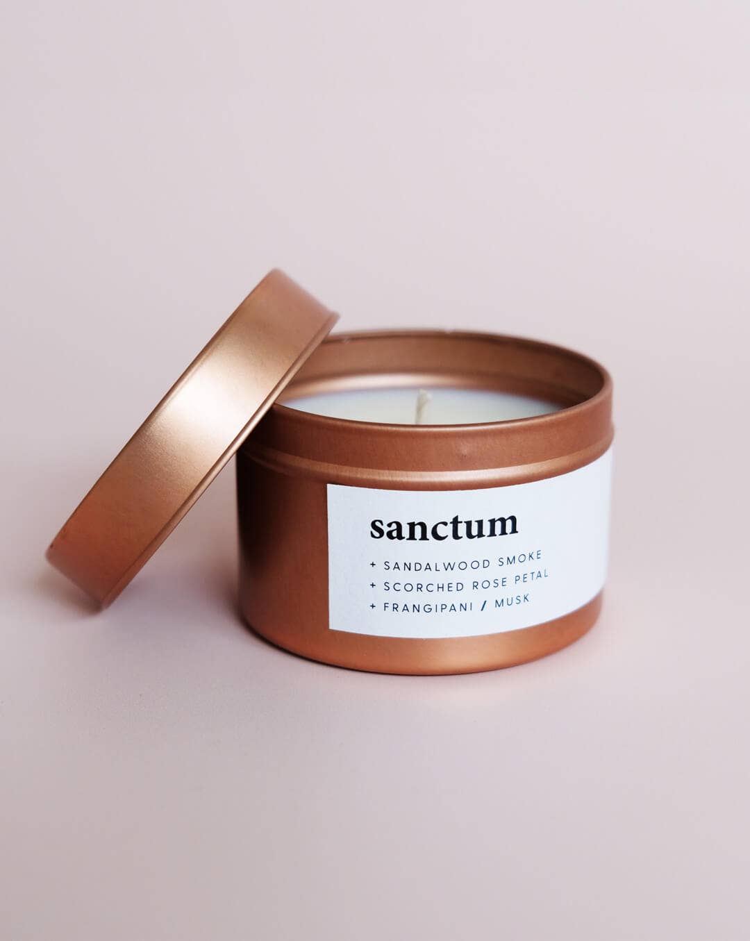 Keynvor Candle Co - Sanctum | small rose gold tin candle