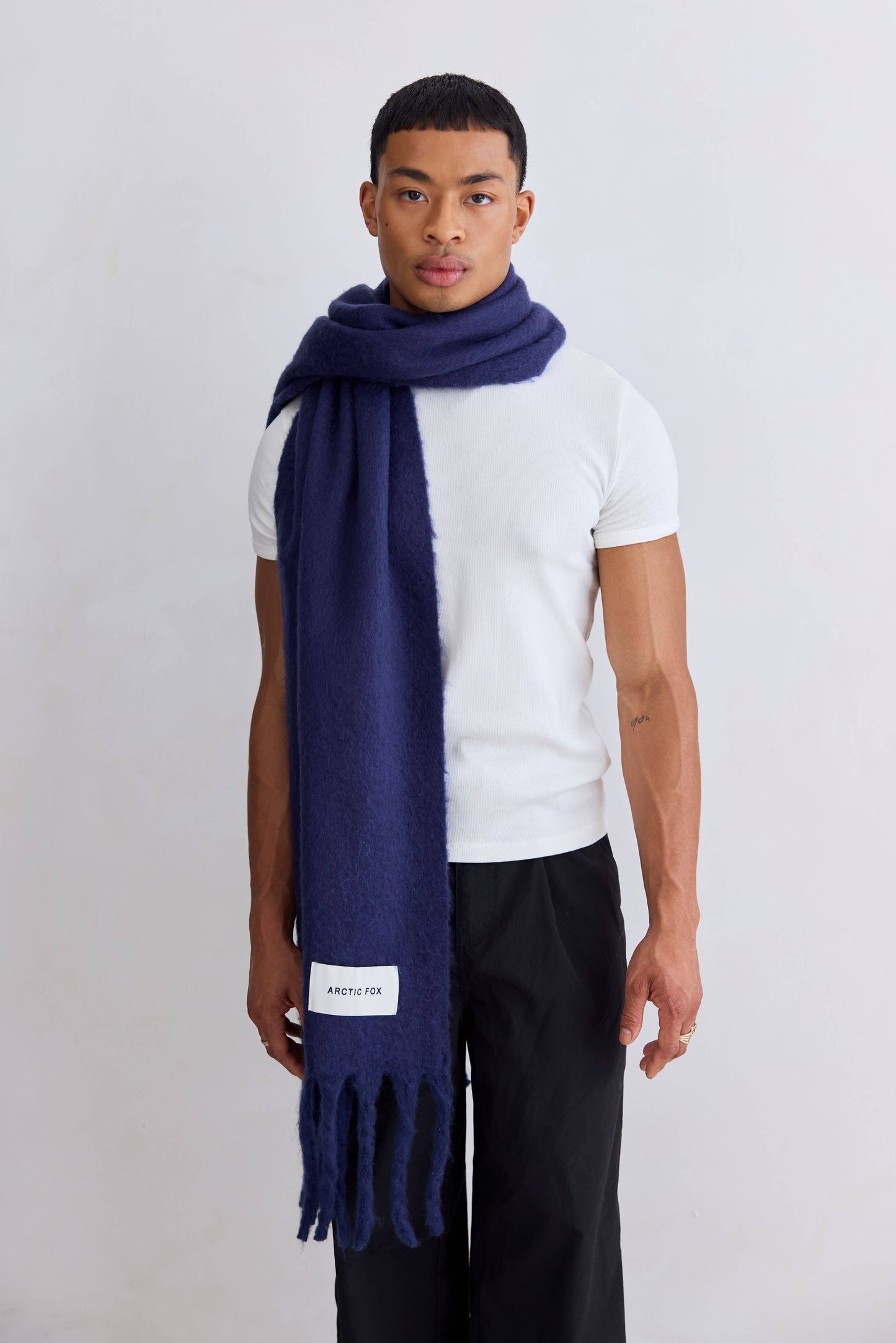 The Reykjavik Scarf - 100% Recycled - Midnight Blue - AW25
