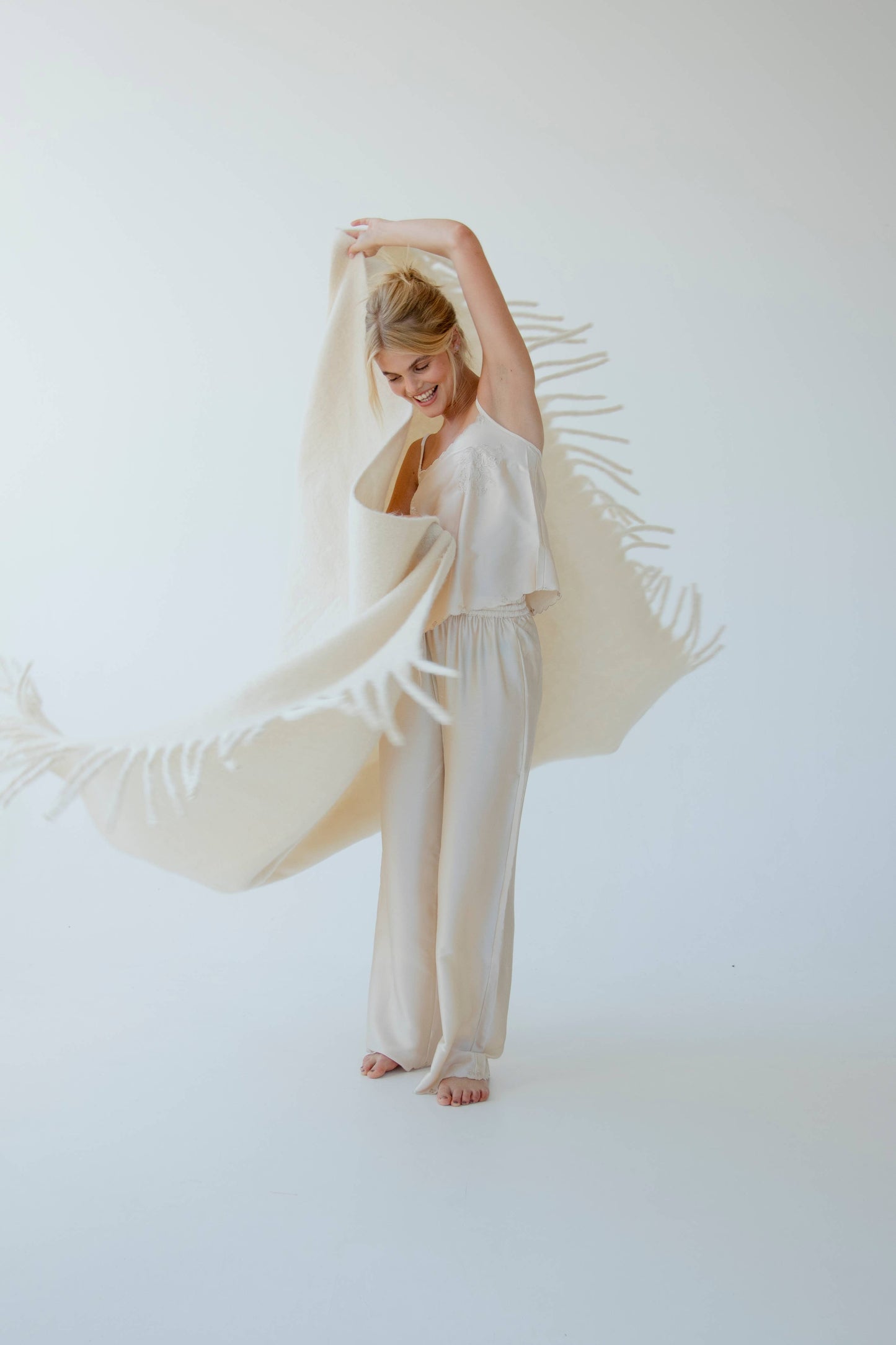 The Reykjavik Throw - 100% Recycled - Pebble Beige - AW25