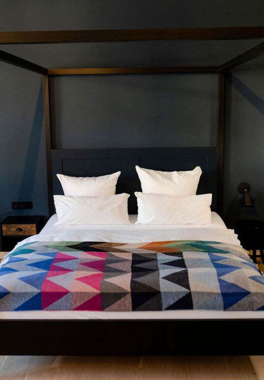 Throw 'Lina Zig Zag' Blue/Pink