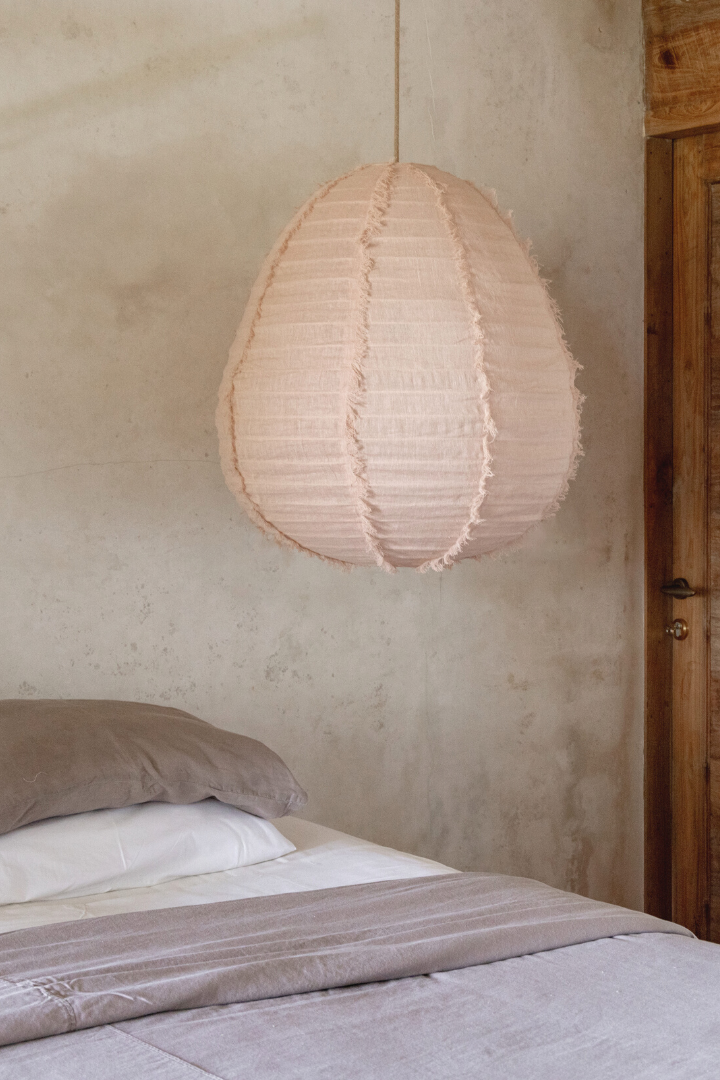 Linen Light Shade - Parlour Shape: Forest / 35cm / Fringed