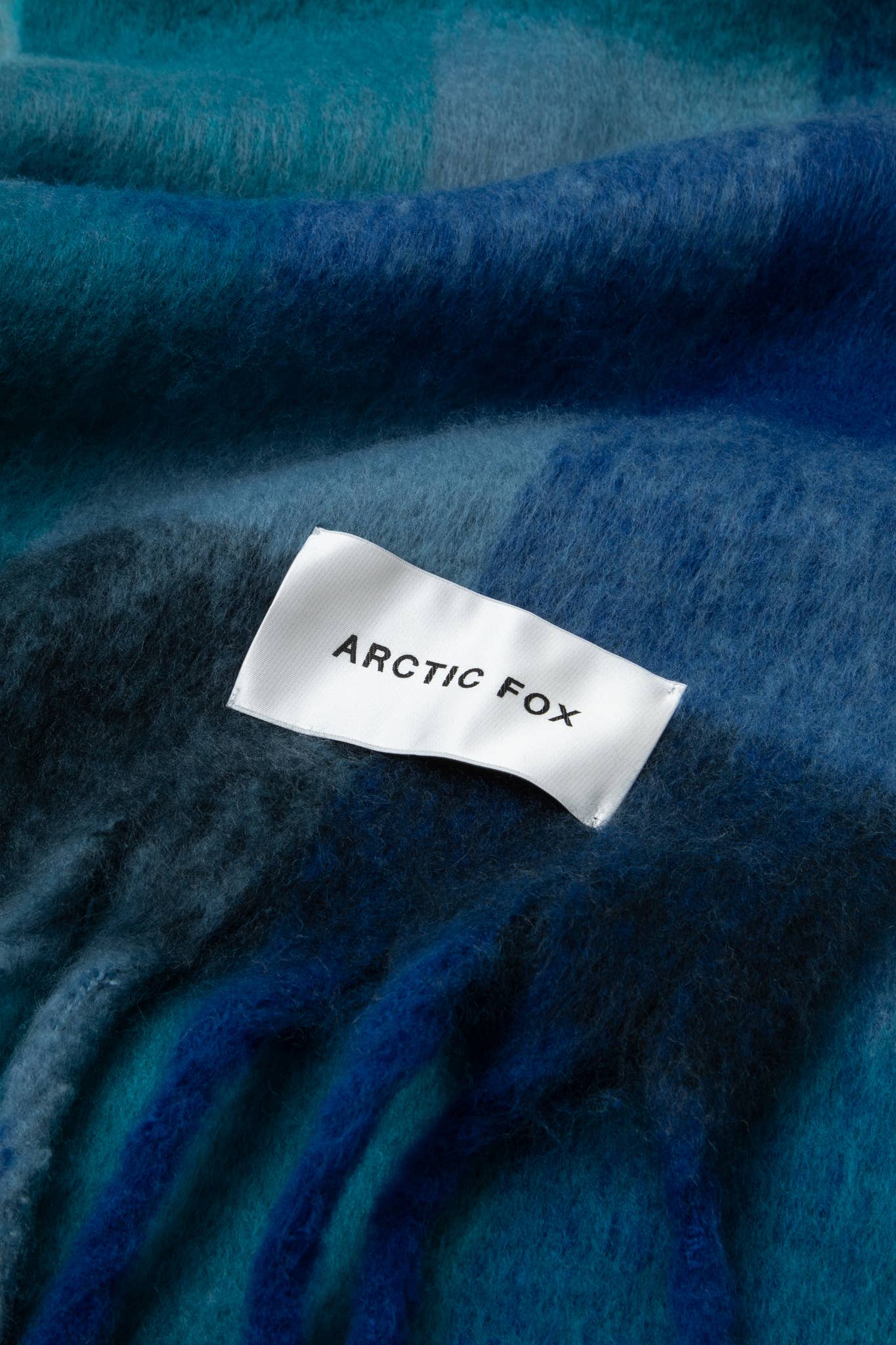 The Reykjavik Scarf - 100% Recycled - Blue Check - AW24