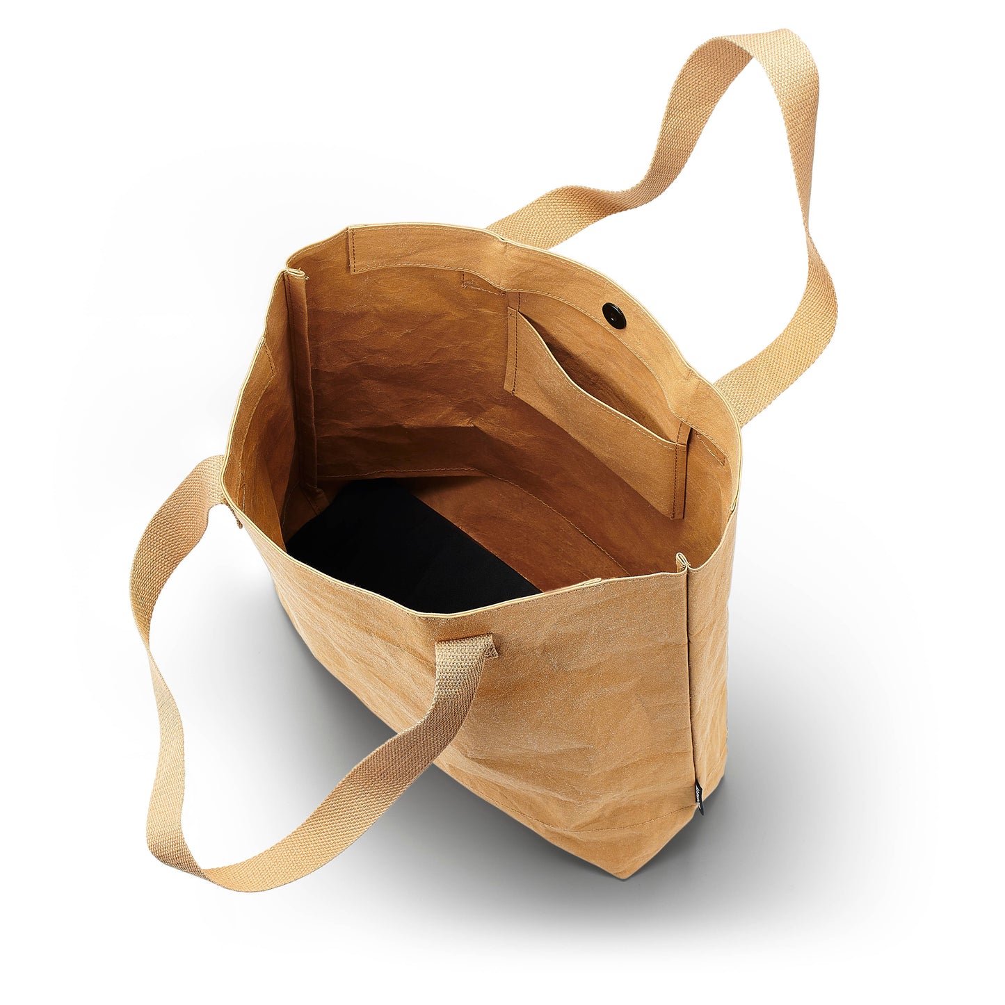 Large Tote Bag: Tan